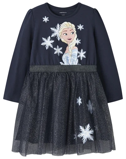 Name It - NMFOsimi Frozen Tulle Kjole - Navy Blazer